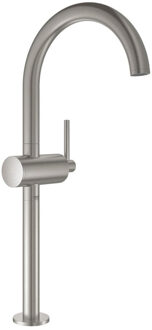 GROHE Atrio wastafelkraan XL - Extra hoge draaibare uitloop - Met waste - Supersteel (rvs)