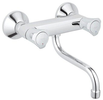 GROHE Costa keukenkraan wandmontage metalen grepen chroom