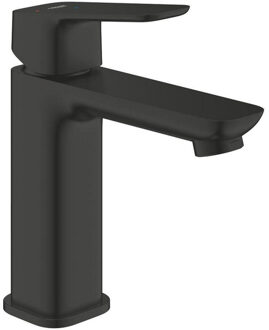 GROHE Cubeo Wastafelmengkraan - M-size - uitloop 11.6cm - opbouw - mat zwart 1017572430 Zwart mat