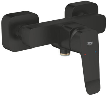 GROHE Dice Douchemengkraan - opbouw - mat zwart 1018742430 Zwart mat