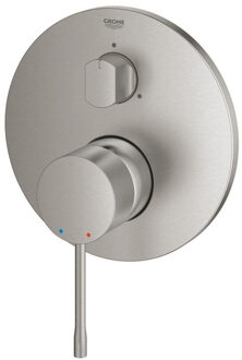 GROHE Essence inbouw douchekraan - Opbouwdeel - 3 uitgangen - RVS