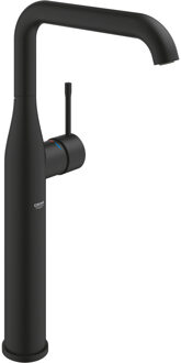 GROHE Essence New 1-gats wastafelkraan xl-size m. gladde body voorsprong 17.9cm phantom black 24170KF1 Phantom black (Zwart mat)