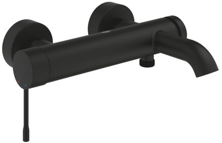 GROHE Essence New badkraan m. omstel m. koppelingen HOH=15cm phantom black 25250kf1 Zwart mat
