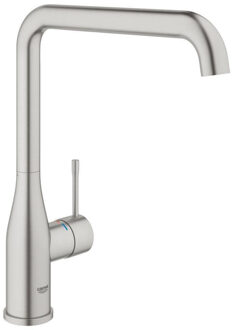 GROHE Essence New Keukenkraan - Hoge uitloop - SuperSteel (mat chroom)