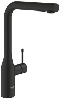 GROHE Essence new keukenmengkraan L-uitloop phantom black 30504kf0 Zwart mat