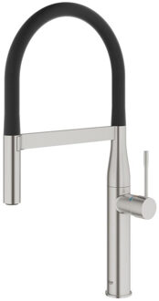 GROHE Essence New Professional Keukenkraan - draaibare uitloop - 2 straalopties - supersteel - 30294DC0