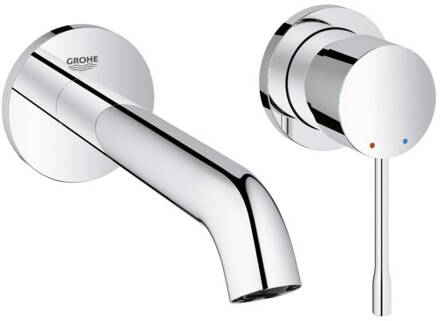 GROHE Essence New Wandgemonteerde Inbouw Wastafelkraan - afbouwdeel - exclusief inbouwdeel - chroom -19408001