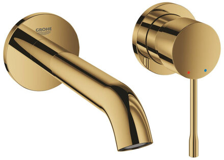 GROHE Essence New Wandgemonteerde Inbouw Wastafelkraan - afbouwdeel - exclusief inbouwdeel - cool sunrise (goud) - 19408GL1