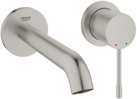 GROHE Essence New Wandgemonteerde Inbouw Wastafelkraan - afbouwdeel - exclusief inbouwdeel - supersteel - 19408DC1