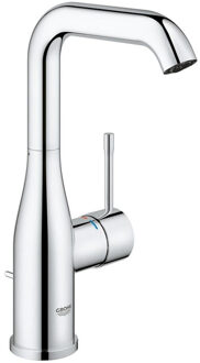 GROHE Essence New Wastafelkraan - hoge draaibare uitloop - met trekwaste - chroom - 32628001