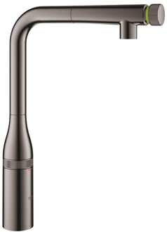 GROHE Essence Smartcontrol Keukenkraan - uittrekbare sproeikop - 360 graden draaibaar - hard graphite (antraciet) - 31615A00