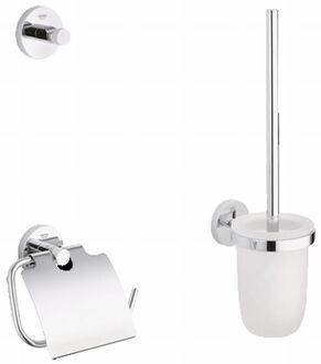 GROHE Essentials Accessoireset - Toiletrolhouder - Toiletborstelset - Haak