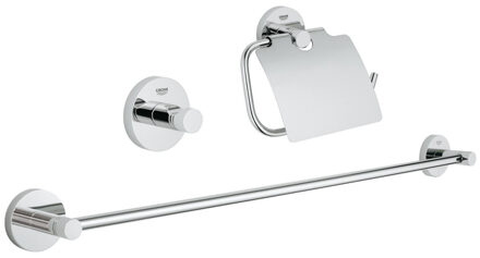 GROHE Essentials badkamer accessoireset (3-in-1) - Chroom