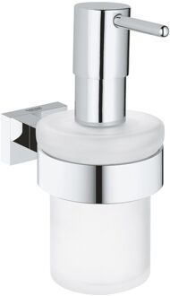 GROHE Essentials Cube Houder Met Zeepdispenser - Chroom - 160ml - 40756001