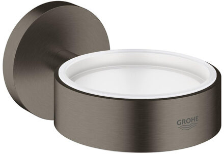 GROHE Essentials Houder voor zeepdispenser of glas - Wandbevestiging - Hard graphite geborsteld (mat antraciet)