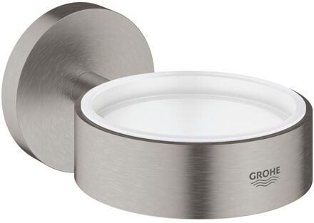 GROHE Essentials Houder voor zeepdispenser of glas - Wandbevestiging - Supersteel (rvs)