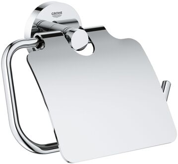 GROHE Essentials Toiletrolhouder - met deksel - chroom - 40367001