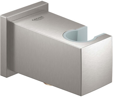 GROHE Euphoria Cube Douche wandaansluitbocht met wandhouder - Roestvrijstalen look - 26370DC0