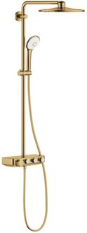 GROHE Euphoria SmartControl Regendoucheset Opbouw - hoofddouche 31cm - hannddouche rond - brushed cool sunrise 26507gn0 Cool sunrise geborsteld (goud)