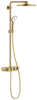 GROHE Euphoria SmartControl Regendoucheset Opbouw - hoofddouche 31cm - hannddouche rond - brushed cool sunrise 26507gn0 Cool sunrise geborsteld (goud)