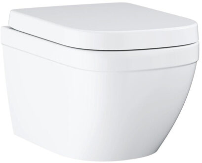 GROHE Euro Ceramic hangende WC set - toiletpot met deksel en bril - Keramiek