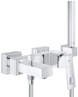 GROHE Eurocube Badkraan - met badset - 15cm - chroom - 23141000