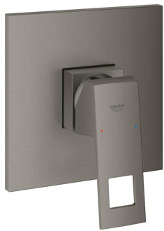 GROHE Eurocube Inbouwthermostaat - 1 knop - zonder omstel - brushed hard graphite 24061AL0 Hard graphite geborsteld (antraciet)