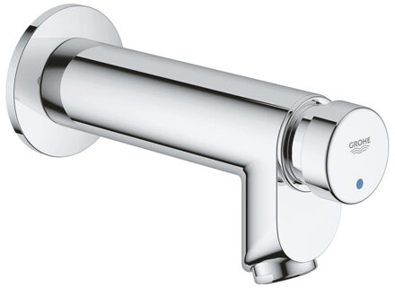 GROHE Euroeco Cosmopolitan T zelfsluitende tapkraan blauw/rood, chroom