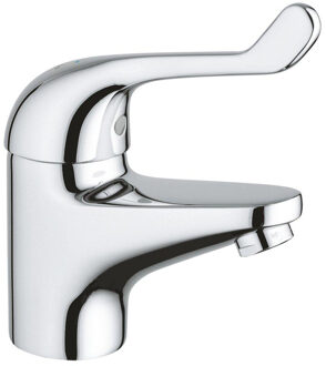 GROHE Euroeco Special veiligheids wastafelkraan laag met hendel 12cm gladde body chroom 32789000