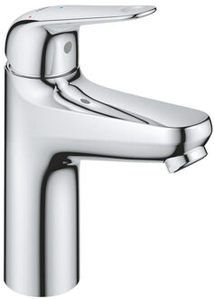 GROHE Euroeco Wastafelmengkraan - m-size - met pop-up waste - chroom 24269001