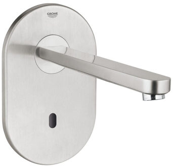 GROHE Eurosmart Cosmopolitan E - afbouwdeel wandkraan - uitloop 23cm - zonder menging - tranformator 230V - RVS 36334SD0 RVS geborsteld