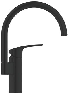 GROHE Eurosmart Keukenmengkraan - 18.3cm - hoge uitloop - matte black 332022433 Zwart mat