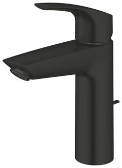 GROHE Eurosmart Wastafelmengkraan - M-size - met trekwaste - matte black 23393243e Zwart mat