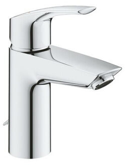 GROHE Eurosmart wastafelmengkraan SSize metalen hendel SilkMove StarLight EcoJoy verzonken ketting FastFixation chroom 33188003