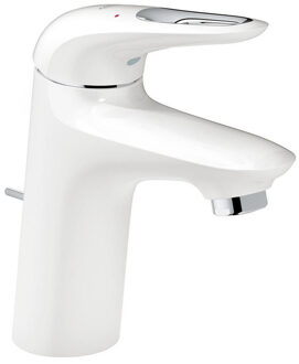 GROHE Eurostyle Wastafelkraan - Normale uitloop - Met trek-waste - Moon White