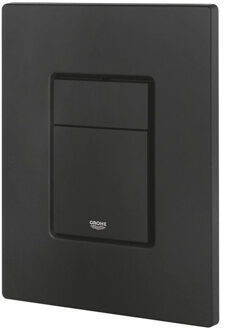 GROHE Even bedieningsplaat dual flush 2 knops mat zwart 38966KF0 Phantom black (Zwart mat)