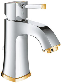 GROHE Grandera waterbesparende wastafelkraan met waste chroom/goud 23303IG0