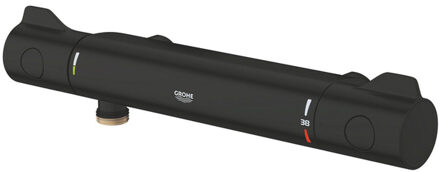GROHE Grohtherm 800 douchemengkraan thermostatisch coolt. m.black 1022072430 Zwart mat