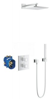 GROHE Grohtherm Cube Perfect Doucheset - Inbouw - Inclusief thermostaatkraan