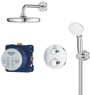 GROHE Grohtherm Perfect doucheset - inbouw regendouche - ø 21cm - met tempesta douchekop - chroom - 34727000