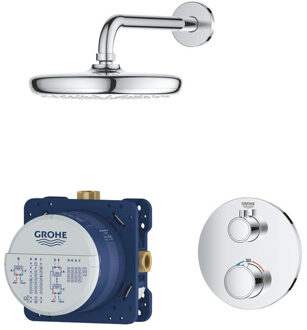 GROHE Grohtherm Perfect doucheset - inbouw regendouche - ø 21cm - zonder handdouche - chroom - 34726000