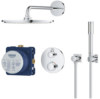 GROHE Grohtherm Perfect doucheset - Inbouw regendouche - ø 31 cm - Met thermostaatkraan - Rainshower Cosmopolitan douchekop