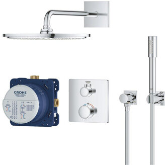 GROHE Grohtherm Perfect doucheset - Inbouw regendouche - ø 31 cm - Met thermostaatkraan - Rainshower Cosmopolitan douchekop