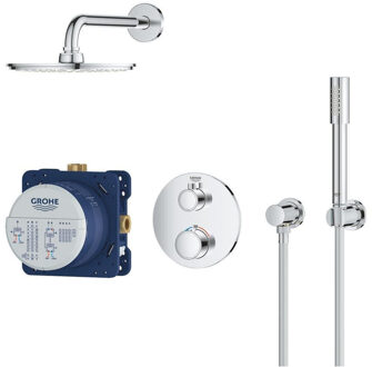 GROHE Grohtherm Perfect Regendouche - inbouw - ø 21cm - met Rainshower Cosmopolitan douchekop - chroom - 34732000