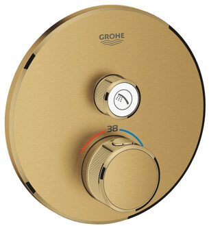 GROHE Grohtherm SmartControl afdekset voor douchethermostaat rond, geborsteld cool sunrise