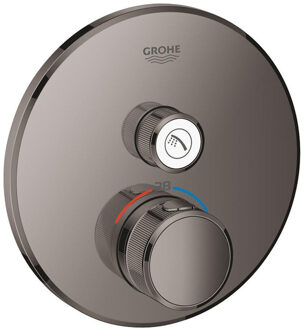 GROHE Grohtherm SmartControl afdekset voor douchethermostaat rond, hard graphite