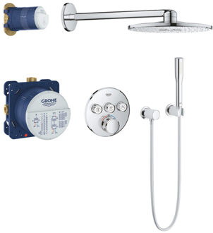 GROHE Grohtherm SmartControl doucheset - inbouw regendouche - ø 31cm - rond - chroom - 34705000