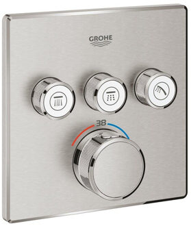 GROHE Grohtherm SmartControl Douchethermostaat - Opbouwdeel - Roestvrijstalen look - 29126DC0