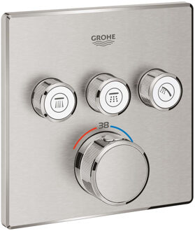 GROHE Grohtherm SmartControl Douchethermostaat - Opbouwdeel - Roestvrijstalen look - 29126DC0