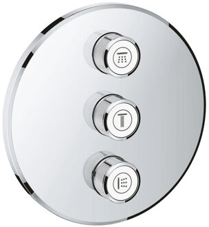 GROHE Grohtherm SmartControl - Drievoudig opbouwdeel - Volume (stopkraan) - Rond - Chroom